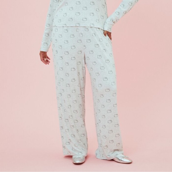 NEW Hello Kitty Pajama Pants Gray - Picture 2 of 10